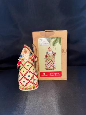 Jim Shore Santa with Cane Hanging Ornament