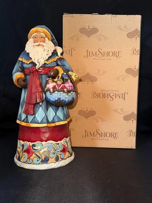 Jim Shore Gifts From the Heart Santa with Basket