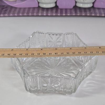 LOT 33K: Antique Vintage Kitsch Original 1950s Tea Bag Sugar Spoon Rests, Glass Metal Coffee Pitcher Carafe Pyrex Silex, Candy Dishes,...