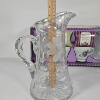 LOT 33K: Antique Vintage Kitsch Original 1950s Tea Bag Sugar Spoon Rests, Glass Metal Coffee Pitcher Carafe Pyrex Silex, Candy Dishes,...