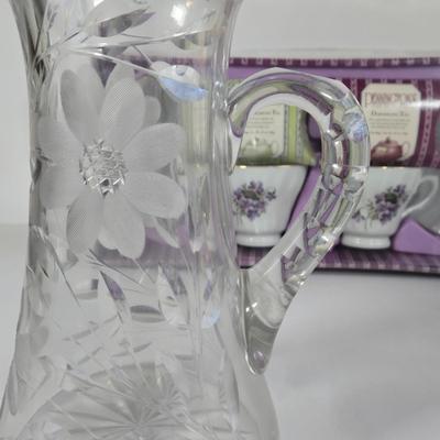 LOT 33K: Antique Vintage Kitsch Original 1950s Tea Bag Sugar Spoon Rests, Glass Metal Coffee Pitcher Carafe Pyrex Silex, Candy Dishes,...