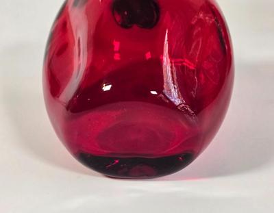 LOT 38K: Vintage Glass Bunny, Murano Style, Red Apple, Owl, and Multi Colored Personalized Paperweights