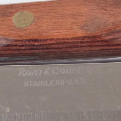 LOT 39K: Vintage Carving Set, Vintage Steak Knives - John Hull Cutlers Sheffield England Bakelite, and More