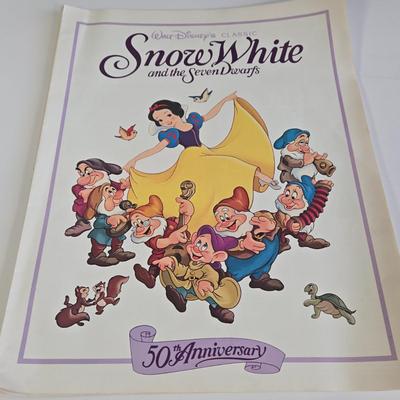 LOT 61K: Eyes and Ears 1986, 87, and 88 Copies, It's a Small World and Haunted House Albums, Mickey Mouse Figurine, and 2 Button Pins