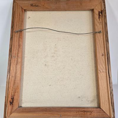 LOT 66L: Abstract Cityscape Painting