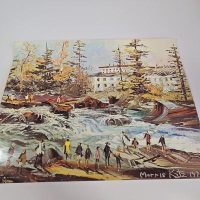 LOT 70L: Morris Katz Prints, Siddur with Decorative Metal Cover, Hen Holon Pewter Goblet, and More