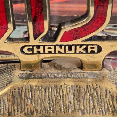 LOT 70L: Morris Katz Prints, Siddur with Decorative Metal Cover, Hen Holon Pewter Goblet, and More