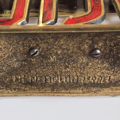 LOT 70L: Morris Katz Prints, Siddur with Decorative Metal Cover, Hen Holon Pewter Goblet, and More