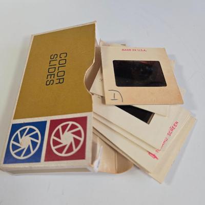 LOT 71L: Tasco International 7x50 Binoculars, Viewmaster, Reels, and Vintage Color Slides