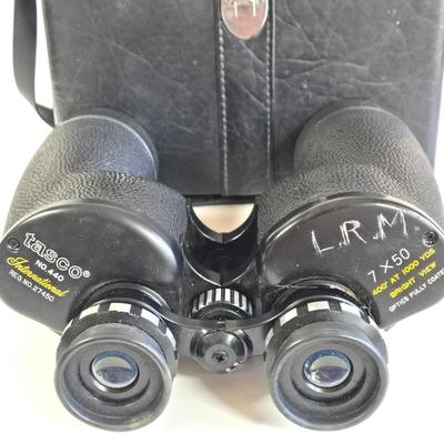 LOT 71L: Tasco International 7x50 Binoculars, Viewmaster, Reels, and Vintage Color Slides