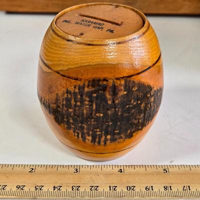 LOT 77K: Vintage Marc Chagall 12 Tribes Stained Glass Window, Vintage Japanese Black Lacquer Musical Jewelry Box, Wood Dresser Valet,...