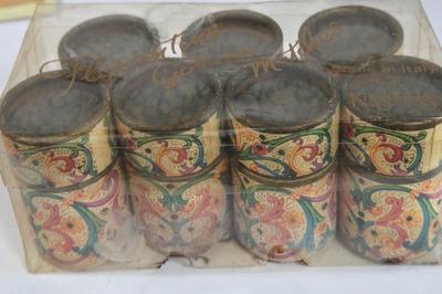 LOT 77K: Vintage Marc Chagall 12 Tribes Stained Glass Window, Vintage Japanese Black Lacquer Musical Jewelry Box, Wood Dresser Valet,...