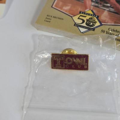 LOT 78L: Philadelphia Phillies and Temple University Sports Memorabilia