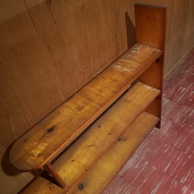 LOT 85B: Vintage 3-Tiered Wooden Shelf