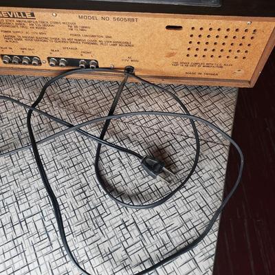 LOT 87B: Seville Solid State 8-Track, Turntable, AM/FM Multiplex Stereo System with Speakers