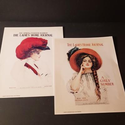 LOT 90B: Ladies' Home Journal Prints, Vintage Crochet & Knitting Patterns, Kate Greenway Coloring Book & Collection of...