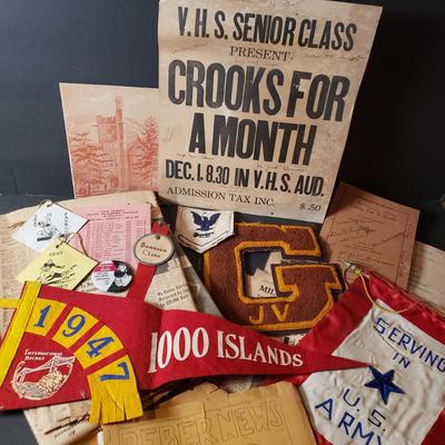 LOT 91B: New Jersey Ephemera with Military & Other Local Vintage Items