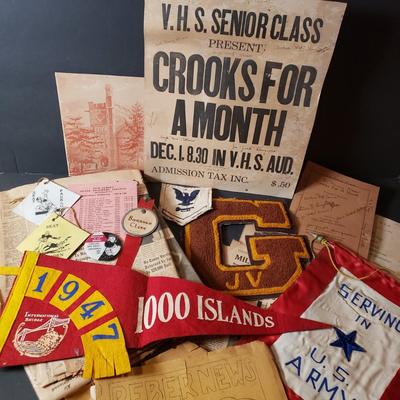 LOT 91B: New Jersey Ephemera with Military & Other Local Vintage Items