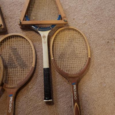 LOT 92B: Collection of Vintage Tennis Rackets & Games