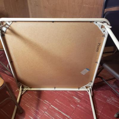 LOT 95B: Folding Table with 5 Chairs