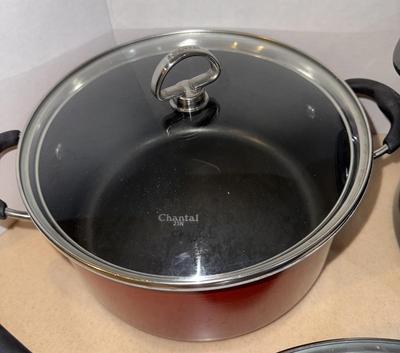 Cuisinart Sautee Pan & Stock Pot and Heavy Black Porcelain Stock Pot
