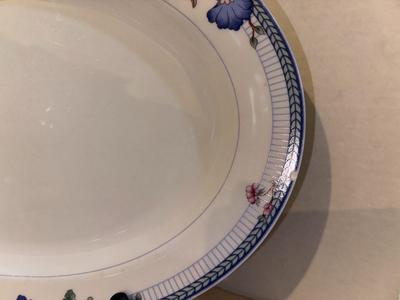 Oneida Select Collection Blue Lattice 7 Piece Lot