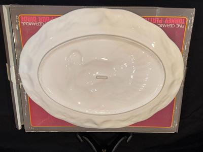 Vintage Turkey Platter with Original Box