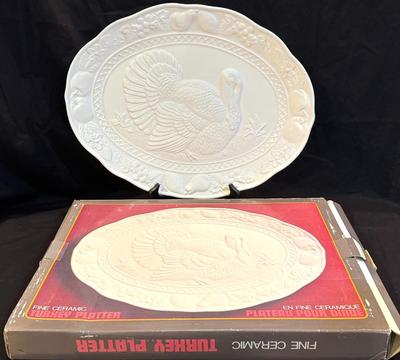 Vintage Turkey Platter with Original Box