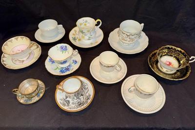 Vintage & Antique Cup and Saucer Sets 9 sets