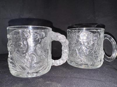 Lot of 5 Vintage McDonald's Batman Forever Glass Mugs
