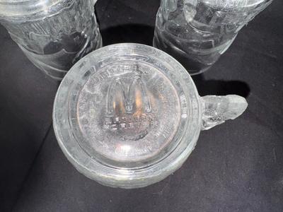 Lot of 5 Vintage McDonald's Batman Forever Glass Mugs