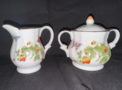 Ardalt Cream and Lidded Sugar