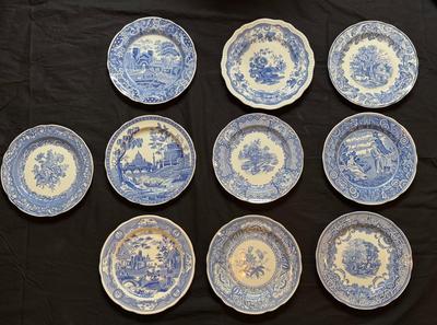 Spode Blue Room Collection Lot of 10 Dinner Plates