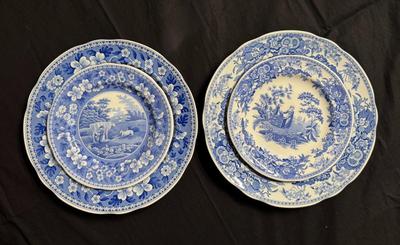 Spode Blue Room Collection 2 Sets of DInner and Salad Plates