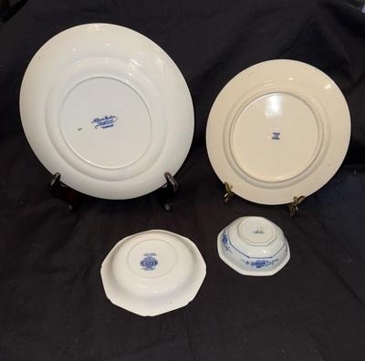 Blue and White China 4 Pieces