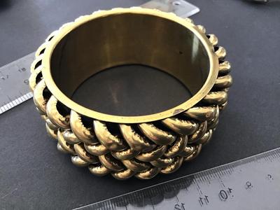 Chunky Gold Tone Chain link like Bracelet