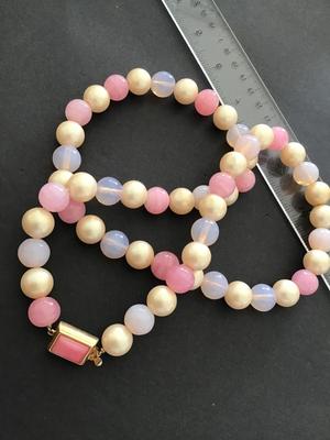 Beautiful Vintage Multi Colored Beaded Necklace Beautiful Clasp