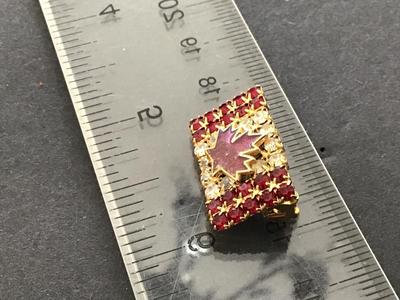 Vintage Rhinestone Canada Pin