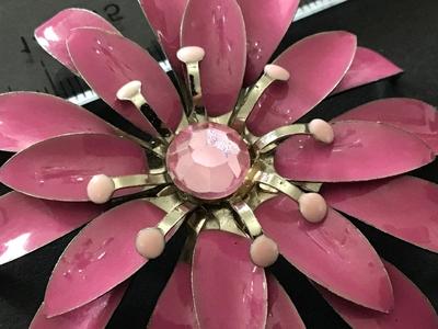 Pink Flower Brooch