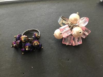 Glass Adjustable Rings