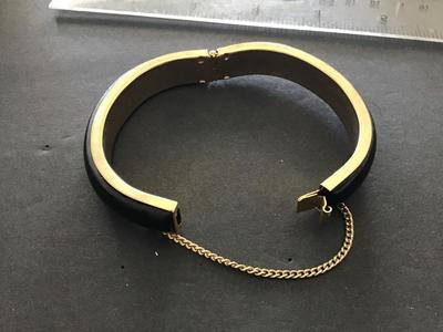 Vintage Hinged Locking Bracelet