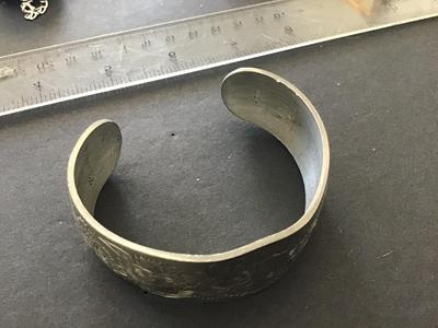 Ks- Carnation Pewter Cuff