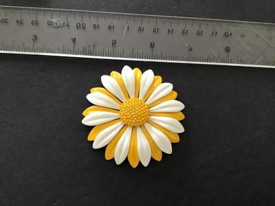 Vintage Flower Enamel Brooch