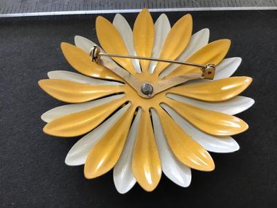 Vintage Flower Enamel Brooch