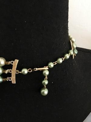 Beautiful Vintage Crystal and Bead Japan Necklace