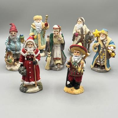 LOT 37: International Santa Claus Collection Figurines