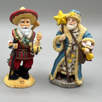 LOT 37: International Santa Claus Collection Figurines