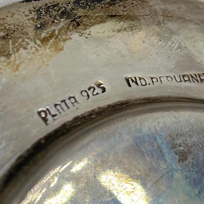 LOT 39: Small Sterling Silver Plate - 38 Grams - Marked Plata 925 Ind. Peruana