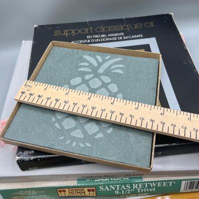 LOT 40 Collection of Trivets - Rogers Silverplate and More