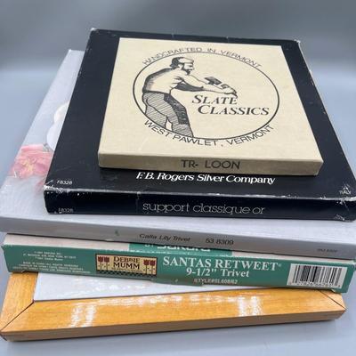 LOT 40 Collection of Trivets - Rogers Silverplate and More